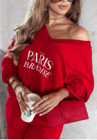 Sweat Set Paris Paradise Rot