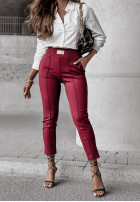 Material Hose Pretty On Point burgundowe