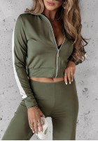 Sweat Set Fit And Fierce Khaki