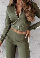 Sweat Set Fit And Fierce Khaki