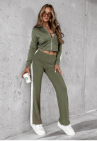 Sweat Set Fit And Fierce Khaki