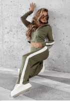 Sweat Set Fit And Fierce Khaki