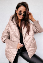 Jacke oversize z kapturem Sancha Beige