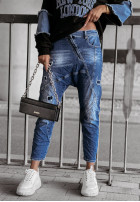 Hose Jeans baggy z przetarciami Point Of Pride Blau