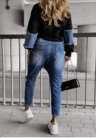 Hose Jeans baggy z przetarciami Point Of Pride Blau