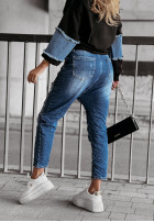 Hose Jeans baggy z przetarciami Point Of Pride Blau