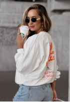 Sweatshirt mit Aufdruck Aperitivo Weiß