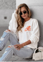 Sweatshirt mit Aufdruck Aperitivo Weiß