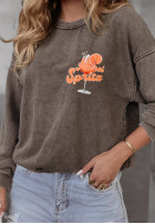 Sweatshirt z nadrukiem Aperitivo Grau