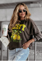 Sweatshirt Lemon Twist Grau