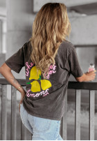 T-Shirt When life gives you lemons Grau