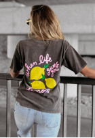 T-Shirt When life gives you lemons Grau