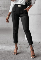 woven Trousers Pretty On Point in black