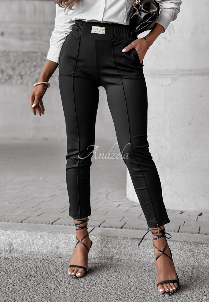 Pretty On Point fabric pants black