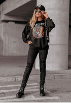 Sweatshirt z nadrukiem Majestic And Untamed Schwarz