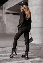 Sweatshirt z nadrukiem Majestic And Untamed Schwarz