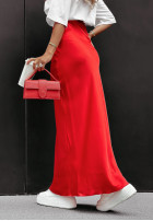 Satynowa Rock maxi Seductive Silks Rot