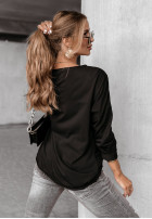 Sweatshirt z nadrukiem J'adore Schwarz