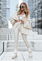 Cardigan oversize Be Gentle And Kind in ecru