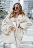 Cardigan oversize Be Gentle And Kind in ecru