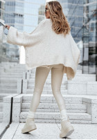 Cardigan oversize Be Gentle And Kind in ecru