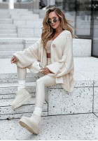 Cardigan oversize Be Gentle And Kind in ecru