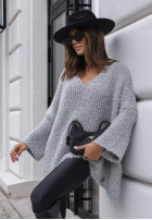 Pullover oversize Cocomore Feels Like Cloud Grau