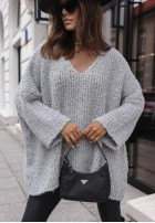 Pullover oversize Cocomore Feels Like Cloud Grau