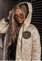 Pikowana Jacke z kapturem Trees And Fields Beige