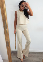 Eleganckie Hose dzwony La Milla Always Remember Beige