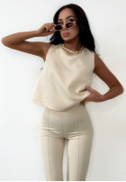 Eleganckie Hose dzwony La Milla Always Remember Beige