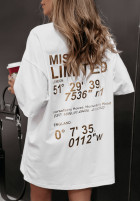 T-Shirt z nadrukiem Miss City Limited Weiß