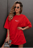 T-Shirt z nadrukiem Miss City Limited Rot