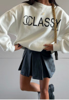 Sweatshirt oversize La Milla Classy Ecru