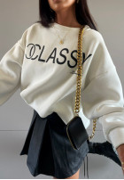 Sweatshirt oversize La Milla Classy Ecru