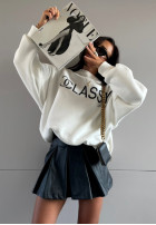 Sweatshirt oversize La Milla Classy Ecru