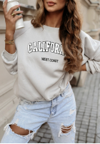 Sweatshirt oversize California West Coast Grau