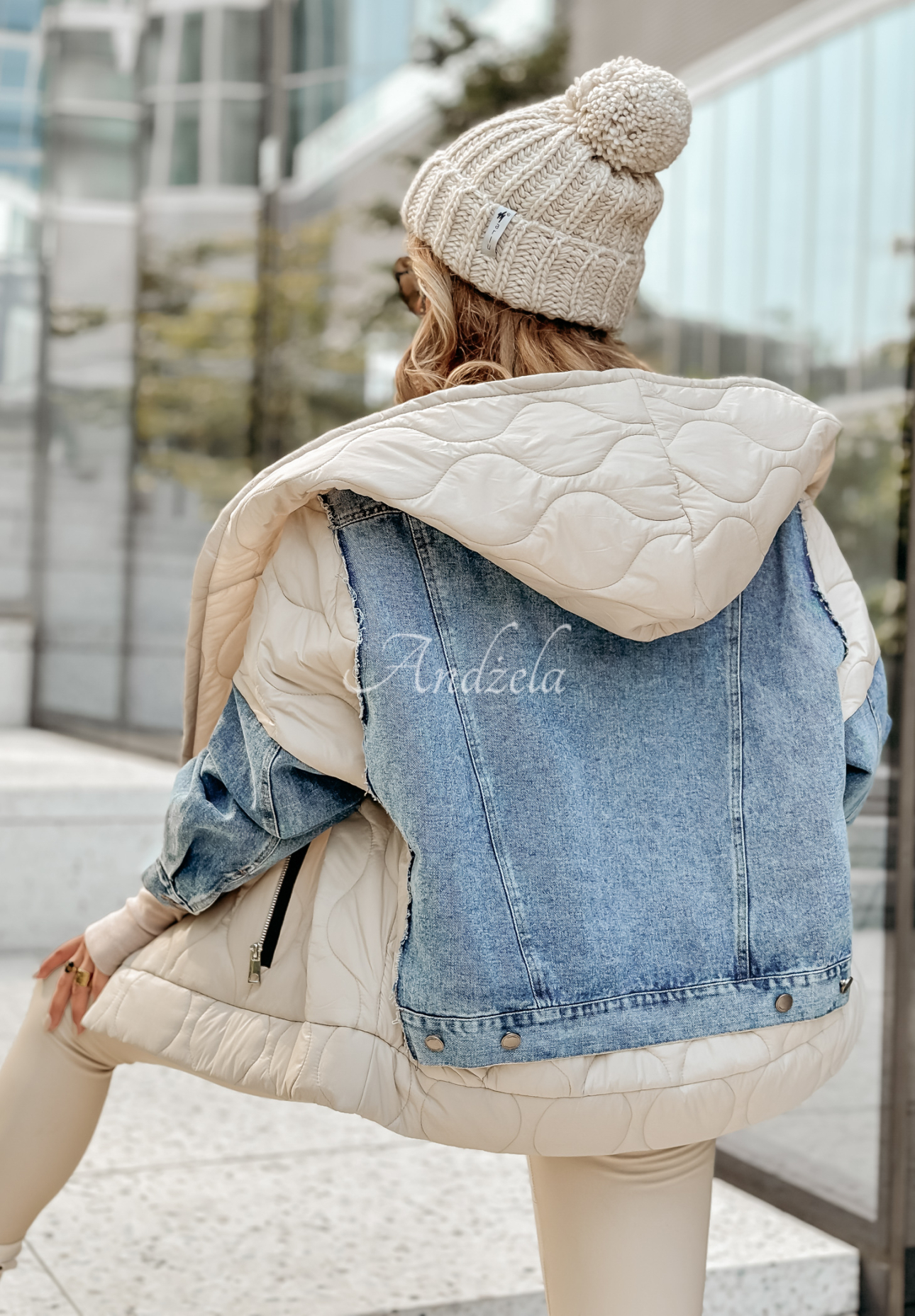 Steppjacke mit Kapuze Beauty Of This Season Beige