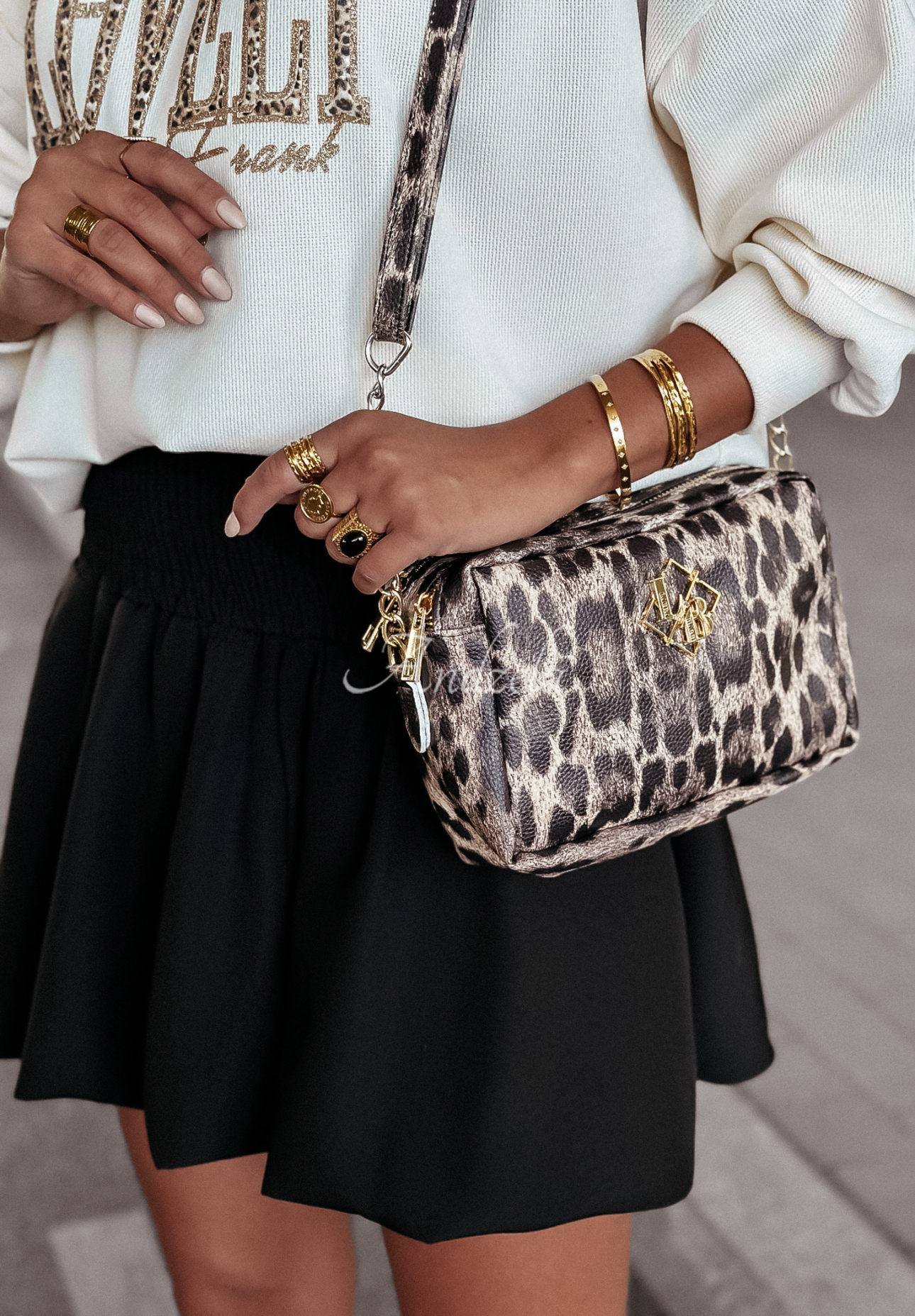 Tasche Gorgeous Aura mit Leopardenmuster