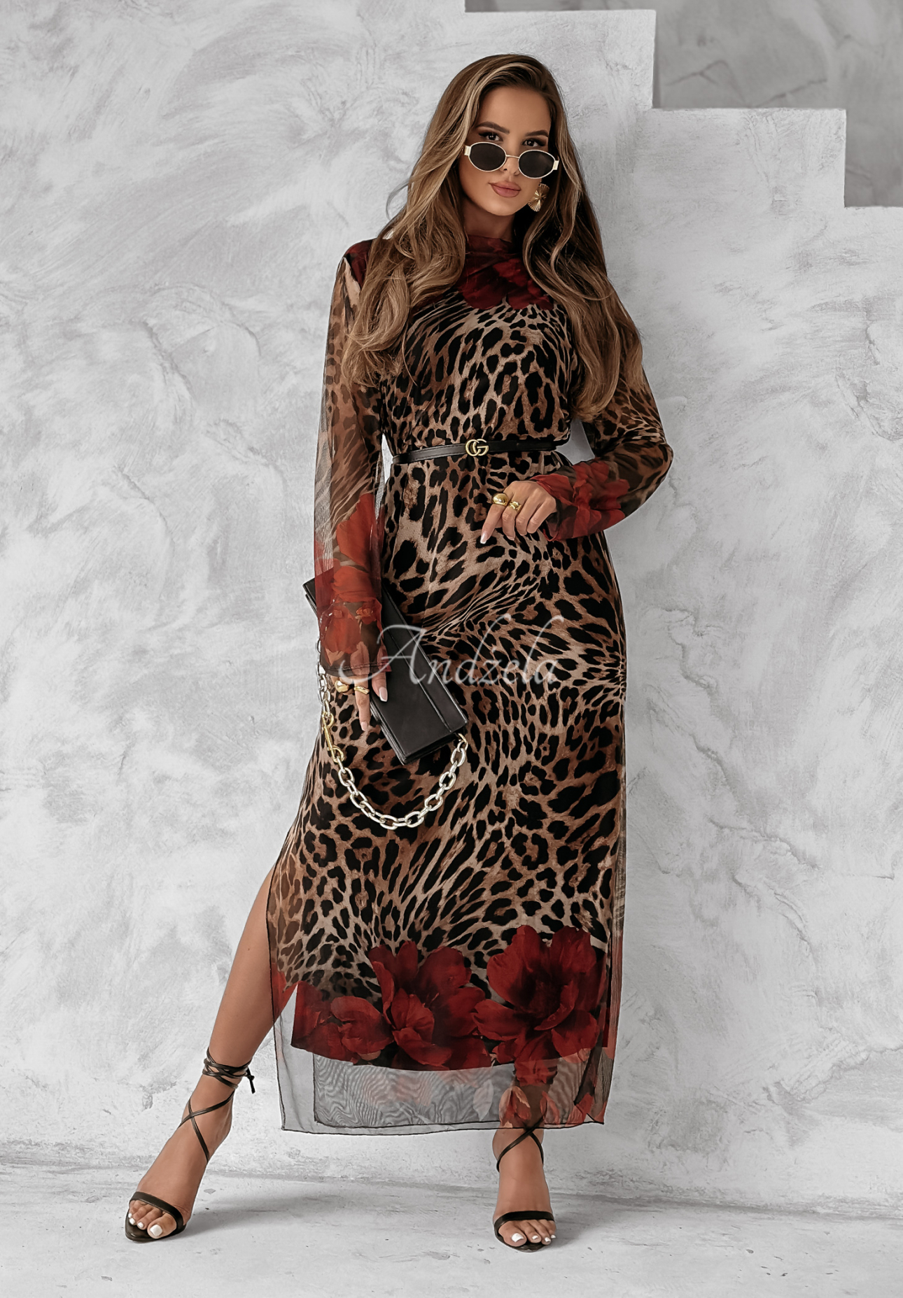 Kleid Katniss mit Leopardenmuster