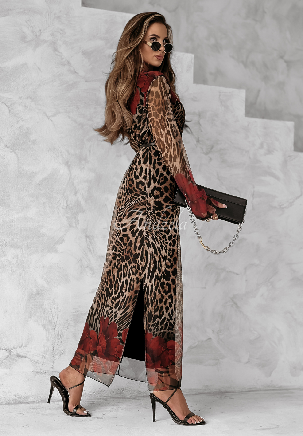 Kleid Katniss mit Leopardenmuster