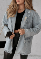 Jeans Blazer Marianne Hellblau