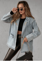 Jeans Blazer Marianne Hellblau