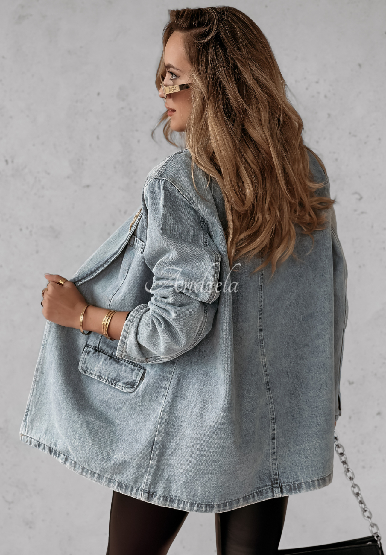 Denim-Blazer Marianne Hellblau