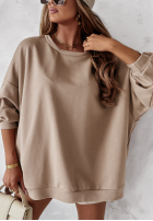 Sweatshirt oversize Active Queens Beige