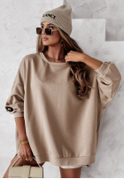 Sweatshirt oversize Active Queens Beige