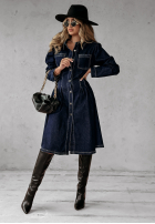 Jeans Kleid Mayra ciemnoniebieska