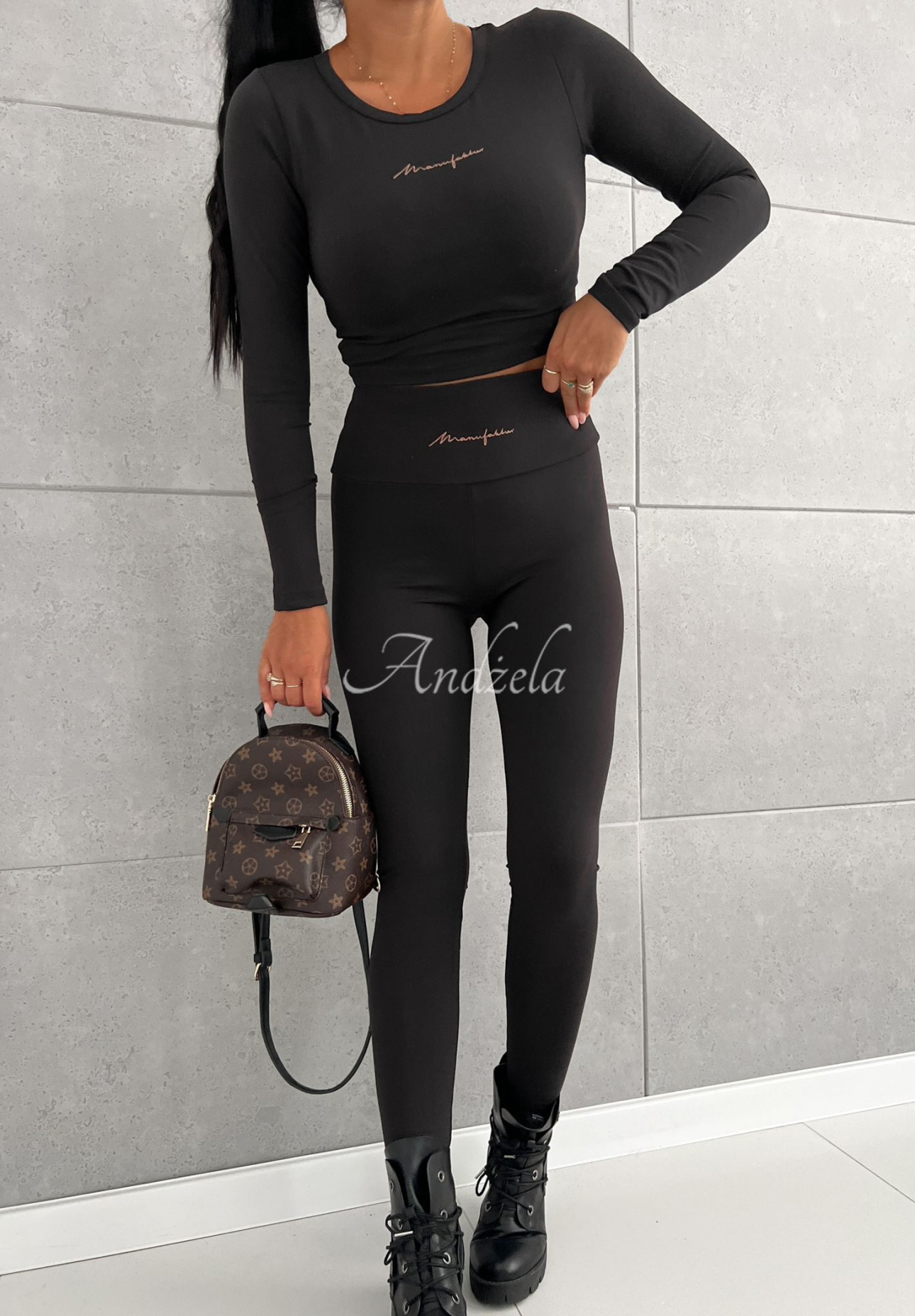 Set aus Oberteil und Leggings Magnifique Schwarz