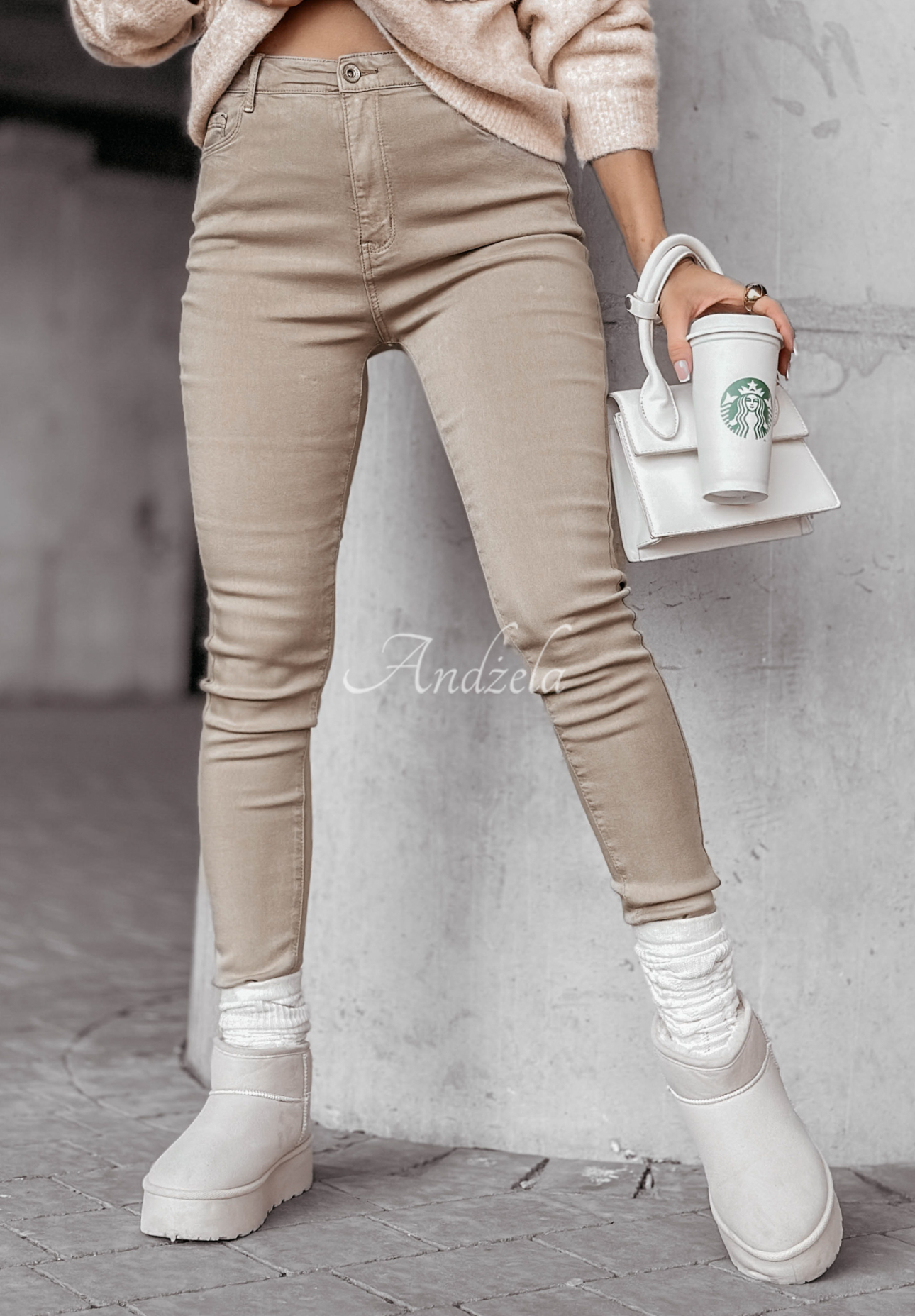 Skinny-Jeans Kendriss Beige