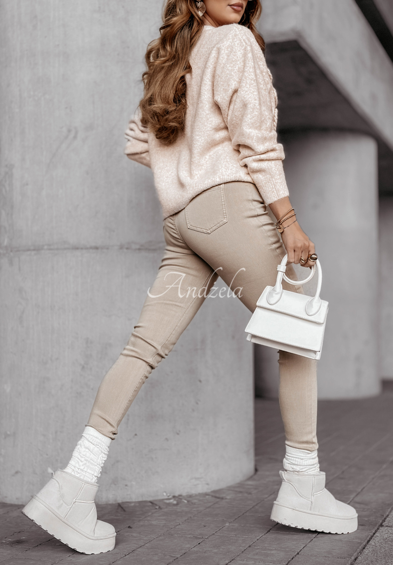 Skinny-Jeans Kendriss Beige